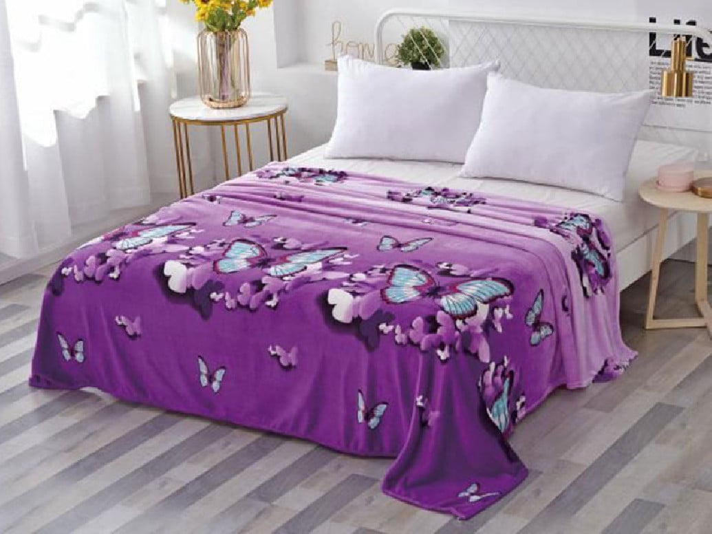 Patura Cocolino Purple Butterfly 200x230 cm