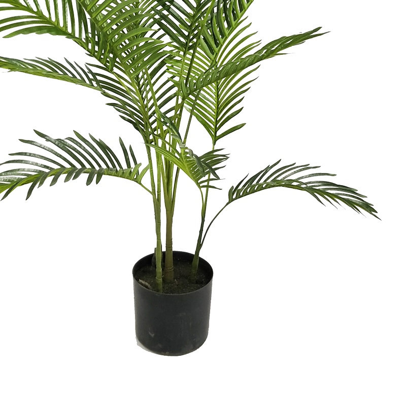 Planta decorativa Areca I in ghiveci verde plastic PP H120 cm - 2 | YEO