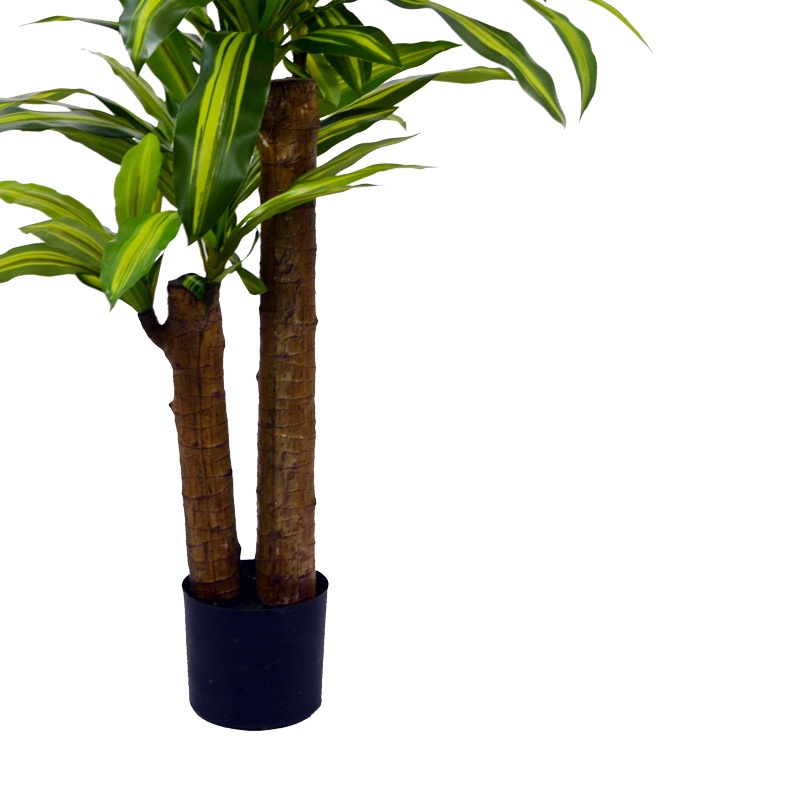Planta decorativa Dracaena in ghiveci verde plastic PP H110 cm - 2 | YEO