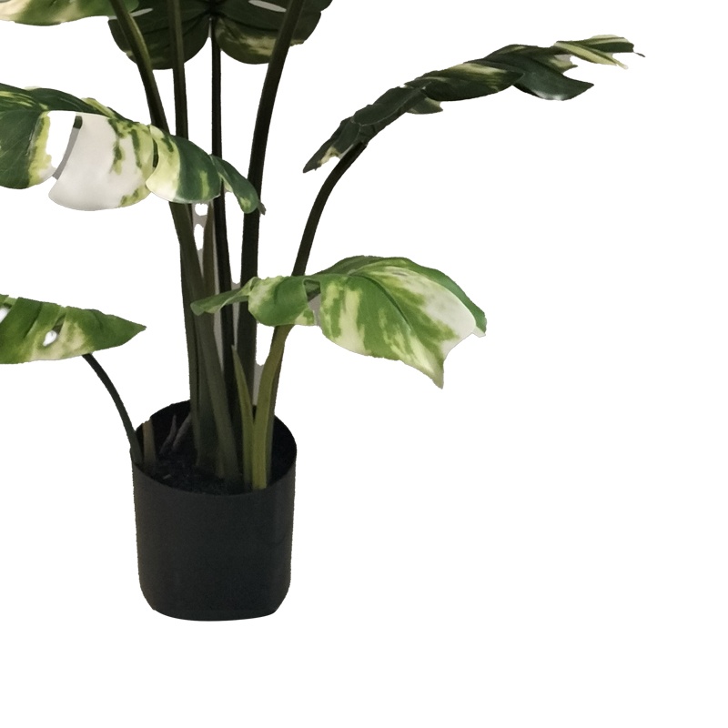 Planta decorativa Monstera I in ghiveci verde plastic PP H90 cm - 2 | YEO