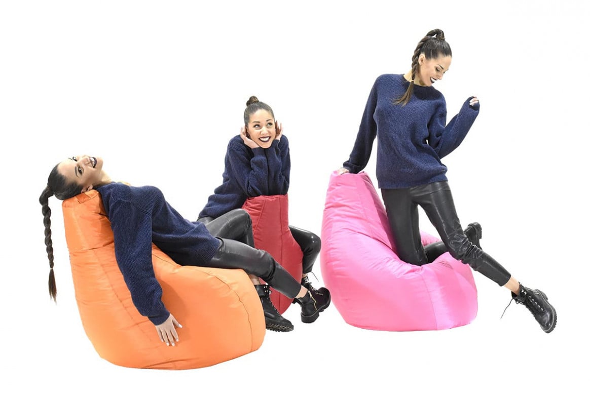 Puf Bean Bag Impermeabil Eco Gri - 1 | YEO