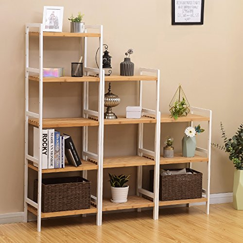 Raft baie, Songmics, Natural, 45x31.5x79.5 cm - 5