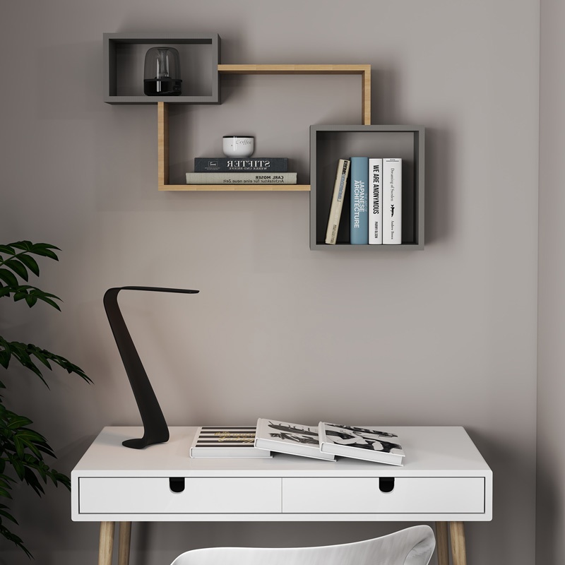 Raft perete Beldra Gri 84x15x57.8 cm - 1 | YEO