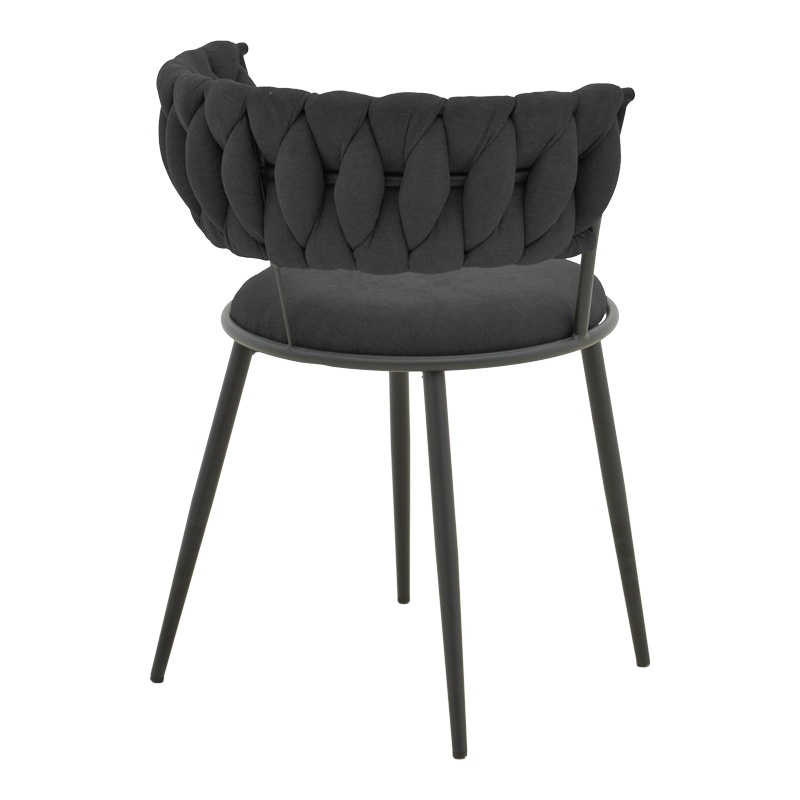 Scaun cu brate Alkia I Negru 57x58.5x72 cm - 1 | YEO