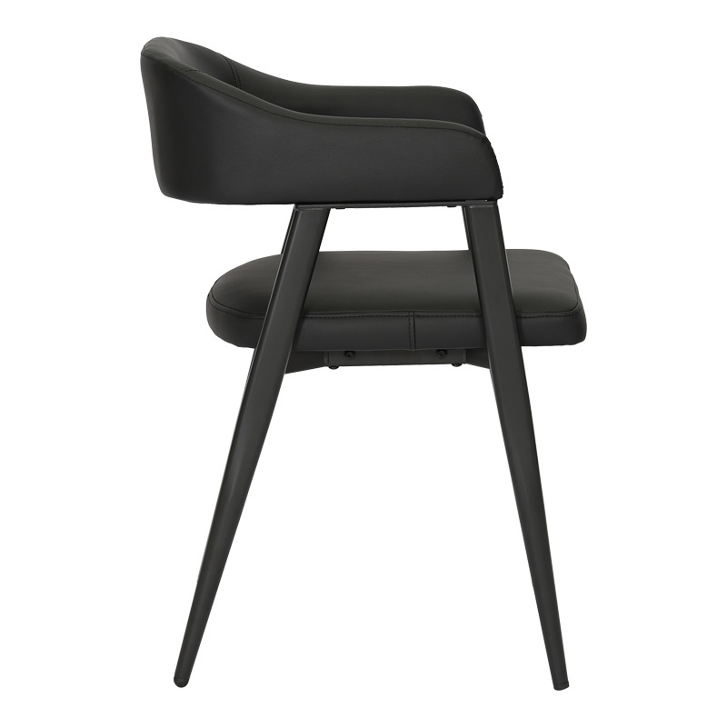 Scaun cu brate Sezan Negru 56x55x78 cm - 3 | YEO