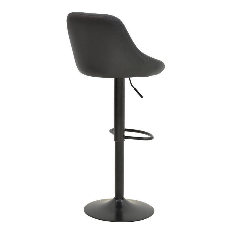Scaun de bar ajustabil Boronez Negru 47x49x112 cm - 2 | YEO