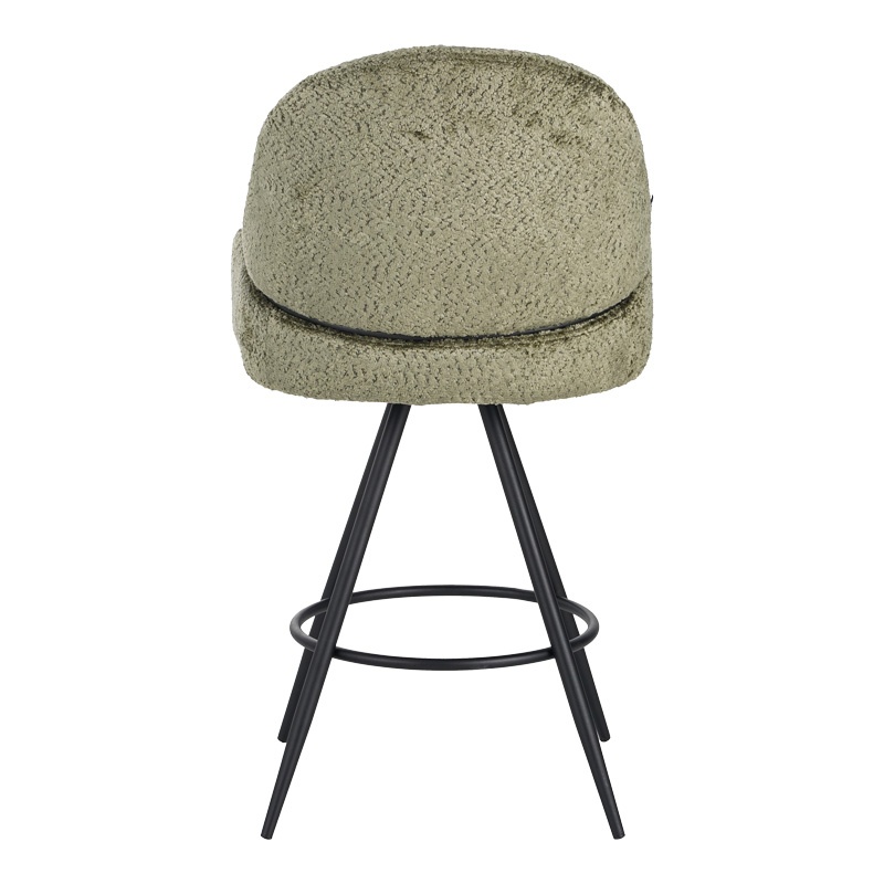 Scaun de bar Morea, Pako World, Verde, 55x66x107 cm - 4 | YEO