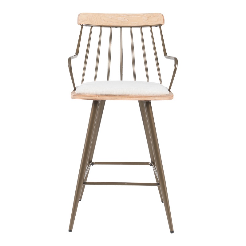Scaun de bar Posse Bej 48x54x92.5 cm - 3 | YEO