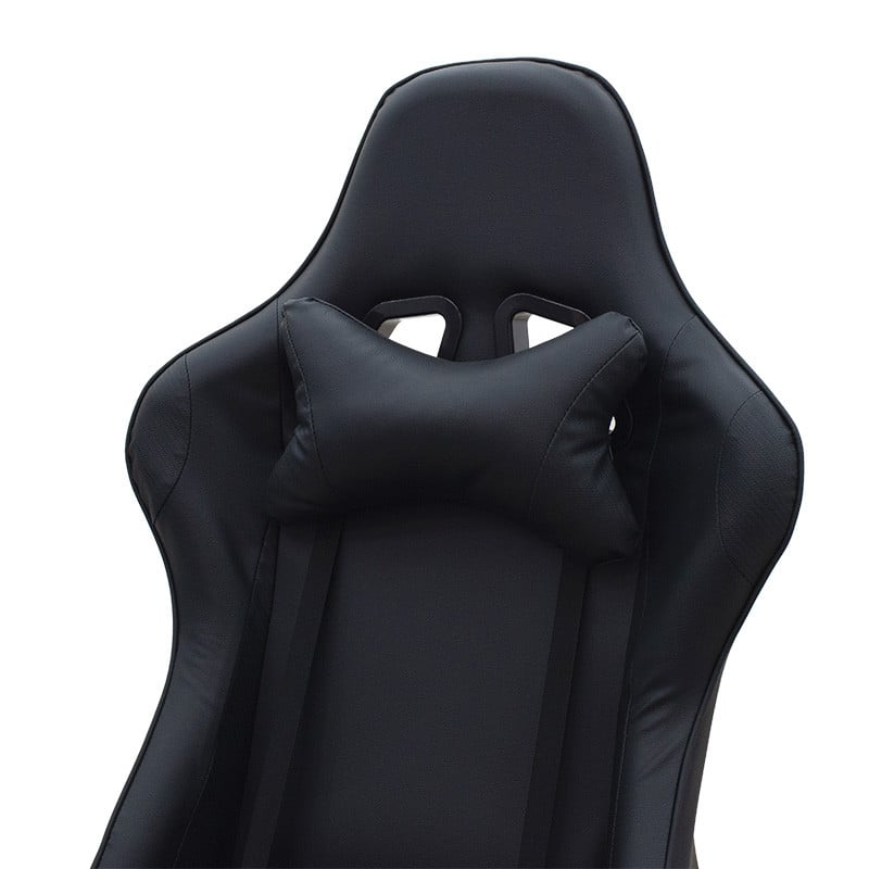 Scaun de gaming Hartley piele ecologica negru - 4 | YEO