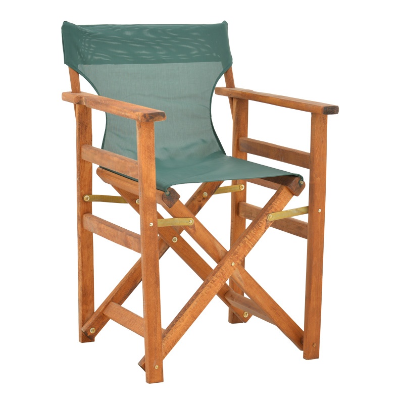 Scaun de regizor Kompa, Pako World, Lemn, Fag, Textil Verde