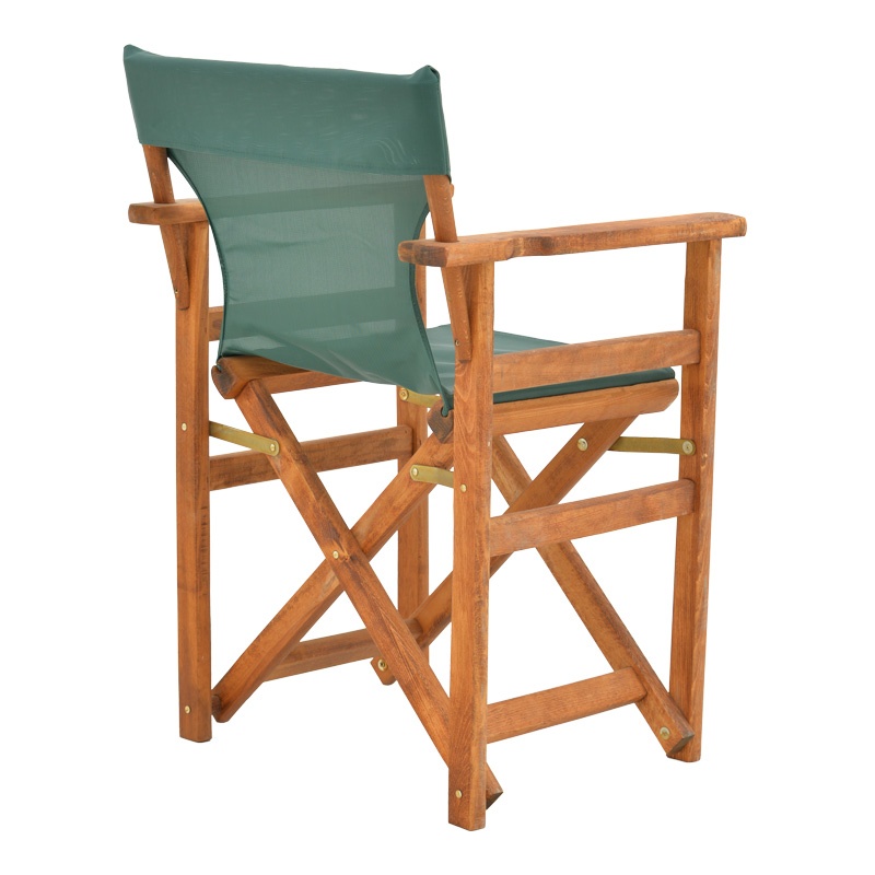 Scaun de regizor Kompa, Pako World, Lemn, Fag, Textil Verde - 1 | YEO
