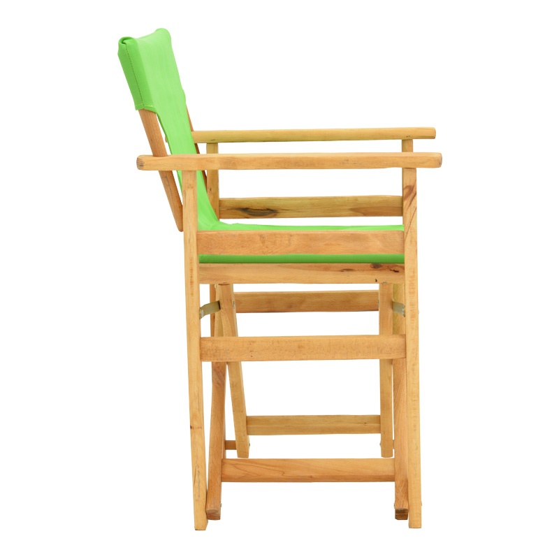 Scaun de regizor Kompa, Pako World, Lemn masiv de fag, Textil, Verde - 2 | YEO