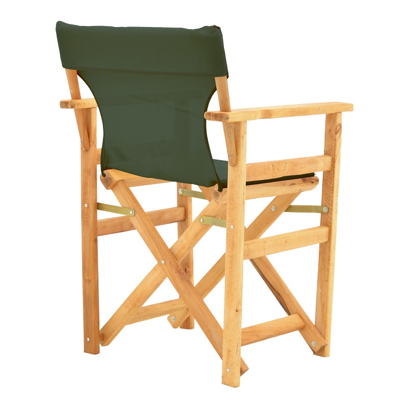 Scaun de regizor Kompa, Pako World, Lemn, Textil Verde - 1 | YEO