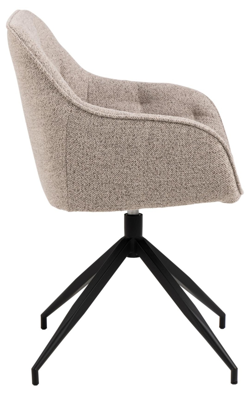 Scaun dining Brooke, Bej, 82x57x54.5 cm - Imagine 7