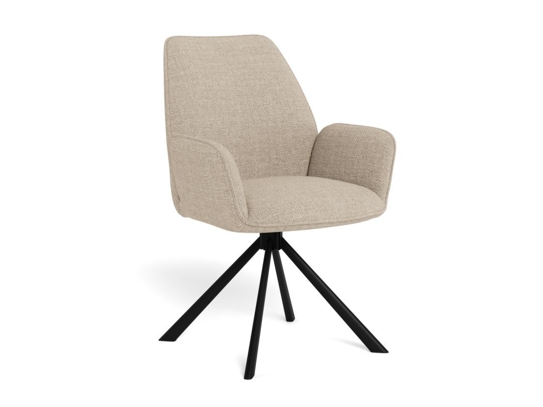 Scaun dining Glenda, Bej, 88.5x61x63 cm - Imagine 3
