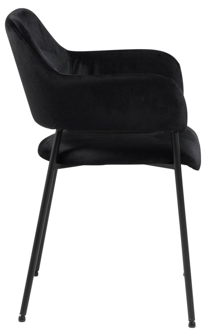 Scaun dining Lima, Negru, 82x54x55 cm - Imagine 5