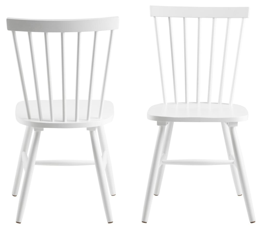Scaun dining Riano, Alb, 86x50.5x49.5 cm - Imagine 3