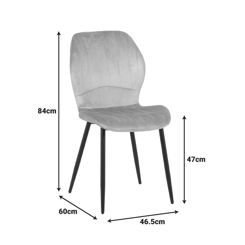 Scaun Jelour Kaki inchis 46.5x60x84 cm