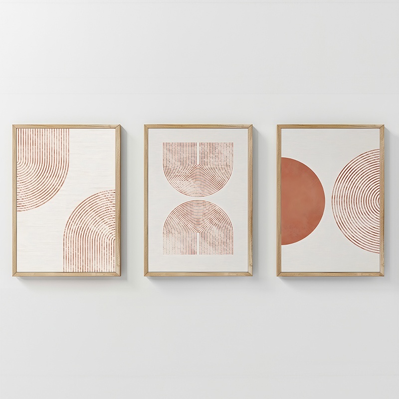 Set 3 tablouri Chilen Multicolor 33x1.5x48 cm