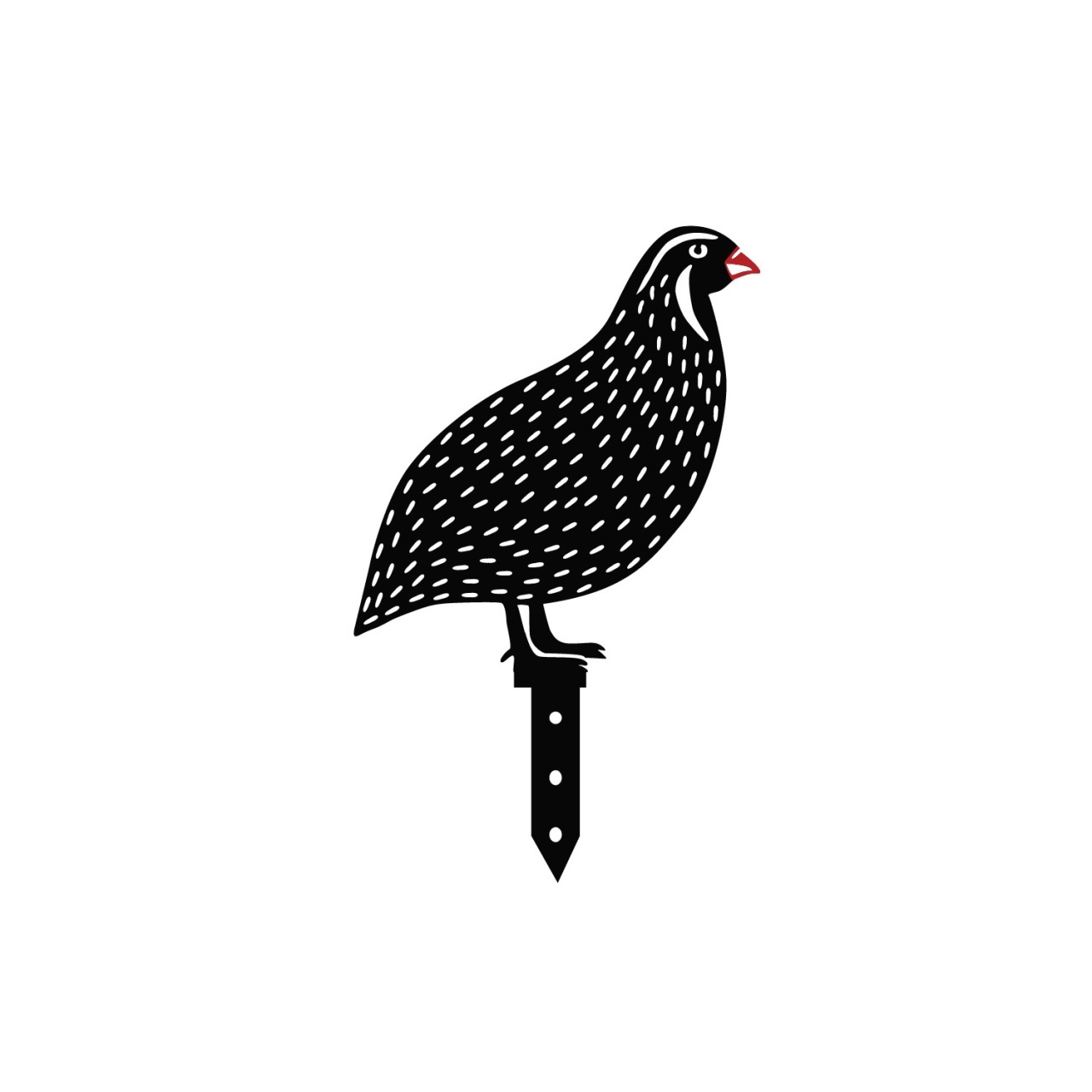 Set de accesorii metalice decorative pentru gradina Quails Negru 21x25 cm - 5
