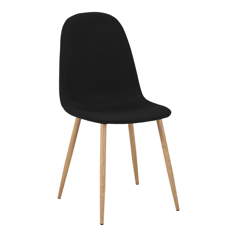 Set dining Julita-Bella, Pako World, 3 piese, MDF, Negru-Natural, 60x60x73 cm - 1 | YEO