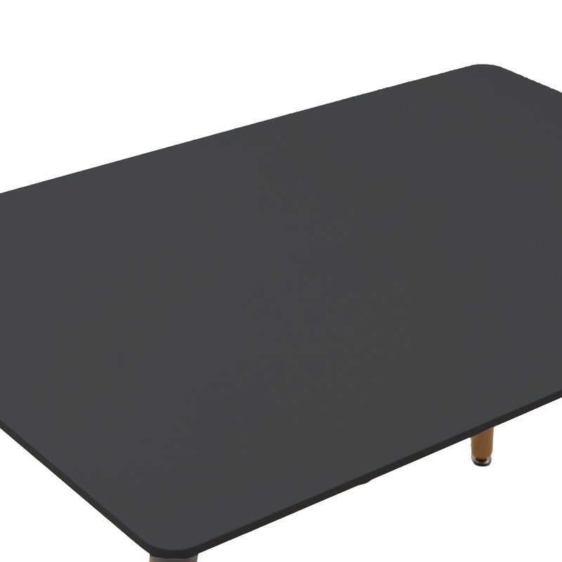 Set dining Natali-Parker, Pako World, 5 piese, MDF, Negru, 120x80x76 cm