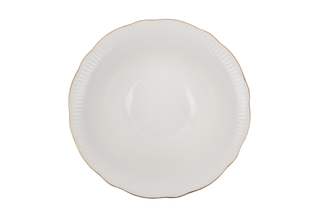 Set farfurii servire, 24 bucati Luccevana Blue Alb 22x22x2 cm - 3