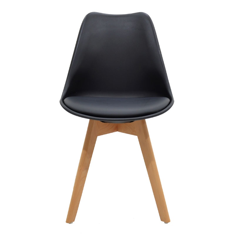 Set masa si scaune 5 buc Delight Negru 110x70x75 cm - 3 | YEO