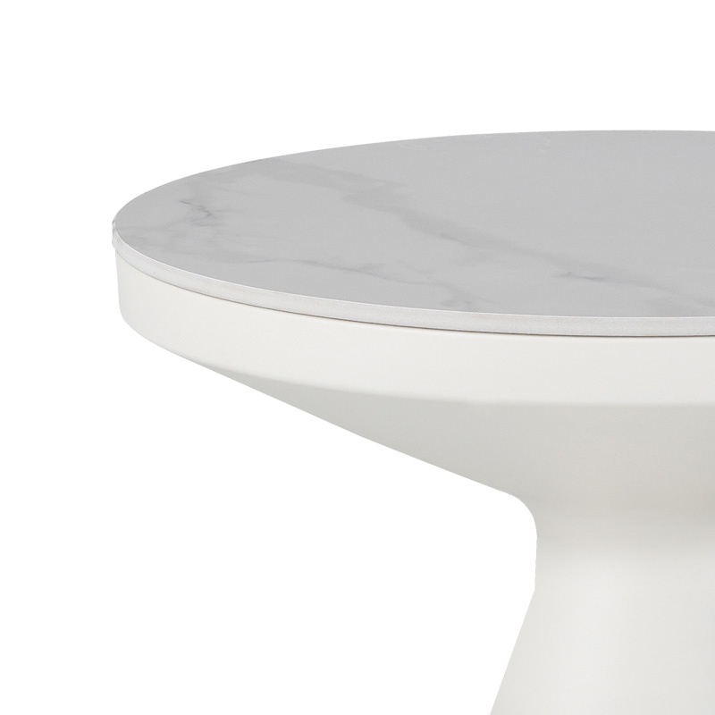 Set masute de cafea 2 buc Coozlin Alb 70x70x40 cm - 2 | YEO
