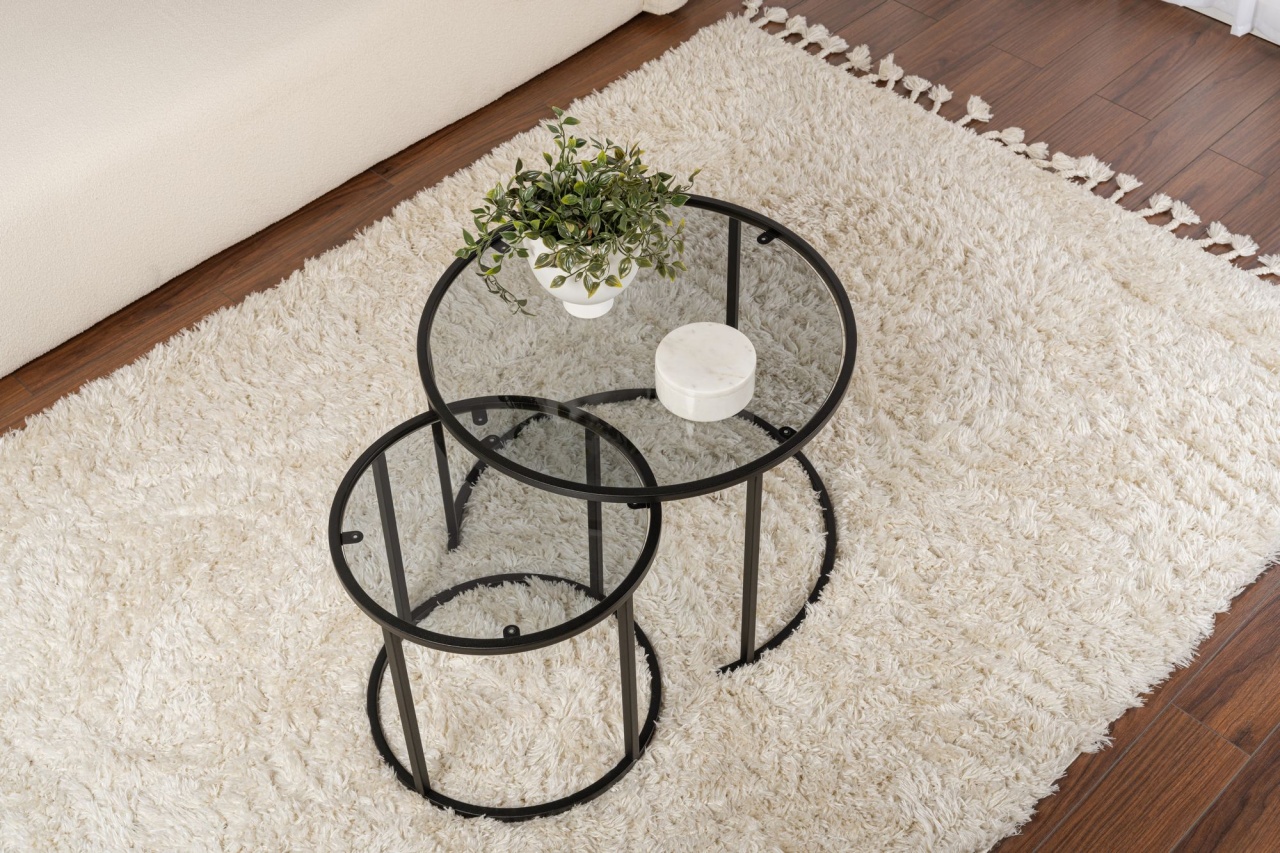 Set masute de cafea Aurum Negru - 3 | YEO