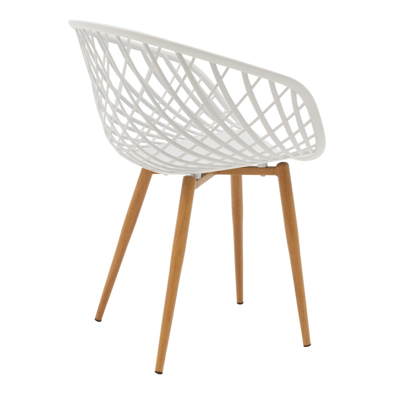 Set scaune, 4 buc, Ezra, Pako, Alb 62.5x56x82 cm - 2