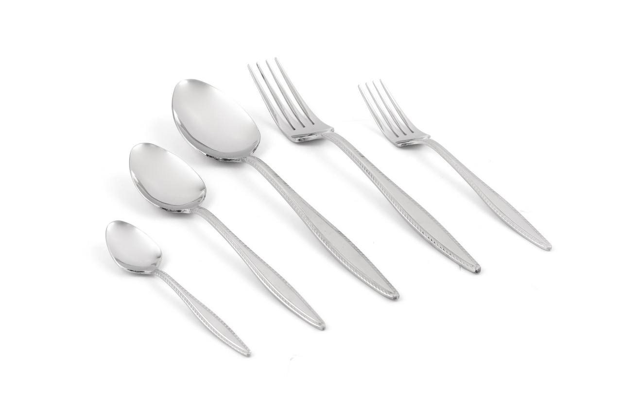 Set tacamuri 60 bucati D42 Argintiu 23x23x23 cm