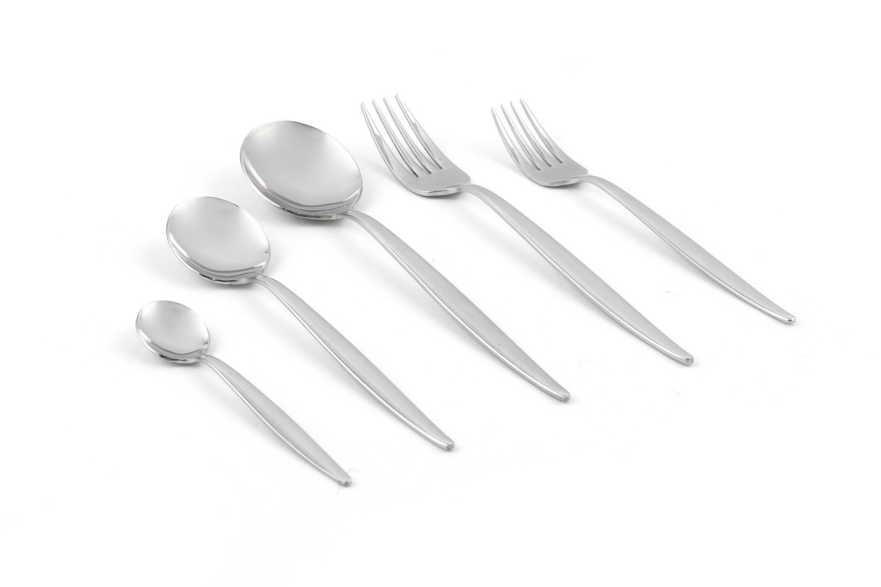 Set tacamuri 60 bucati D44 Argintiu 23x23x23 cm