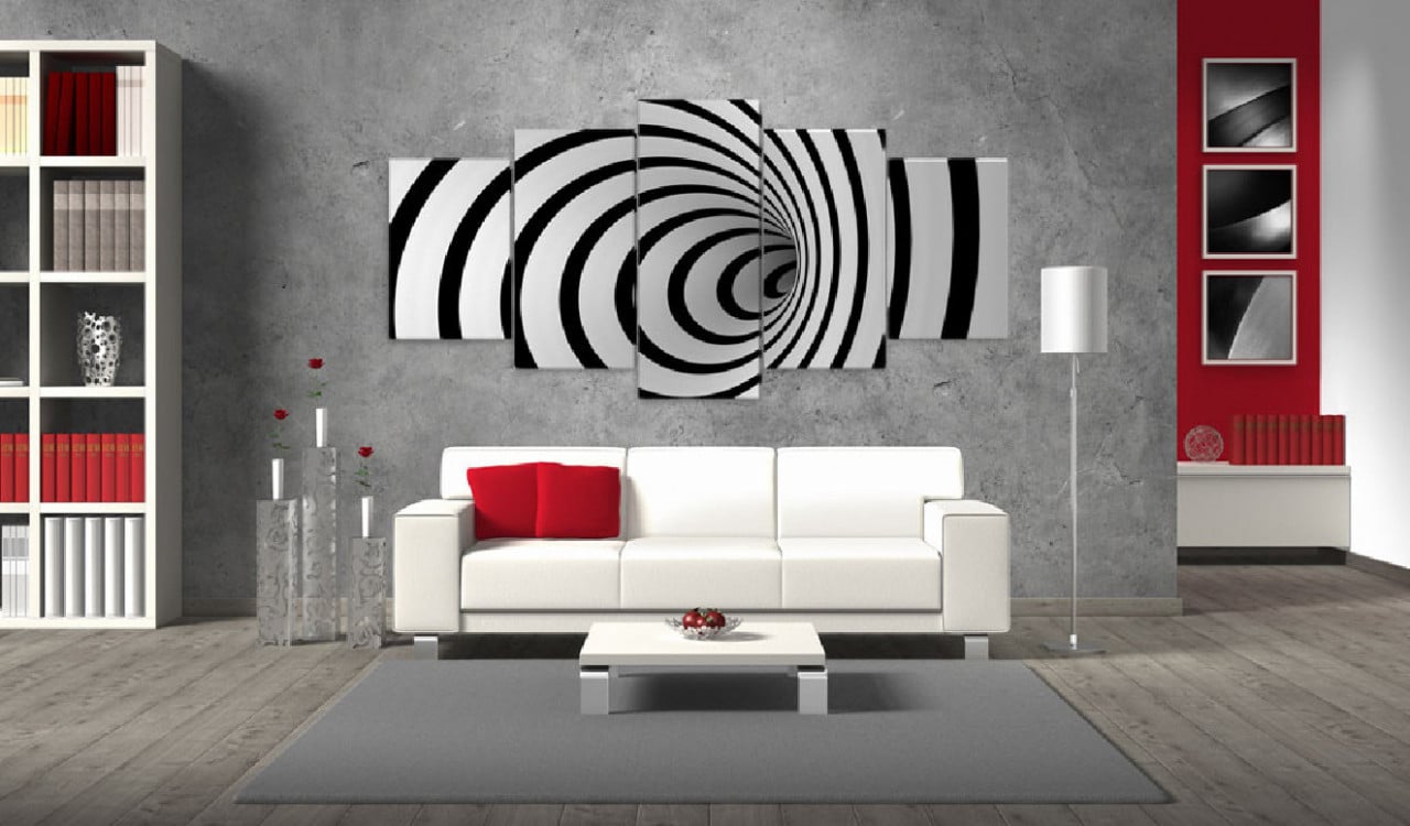 Tablou - A black & white hole 200x100 cm - 1 | YEO