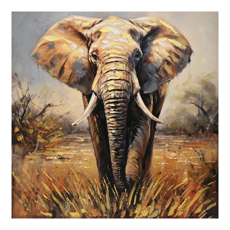 Tablou canvas Elepho, Pako World, 100x3x100 cm