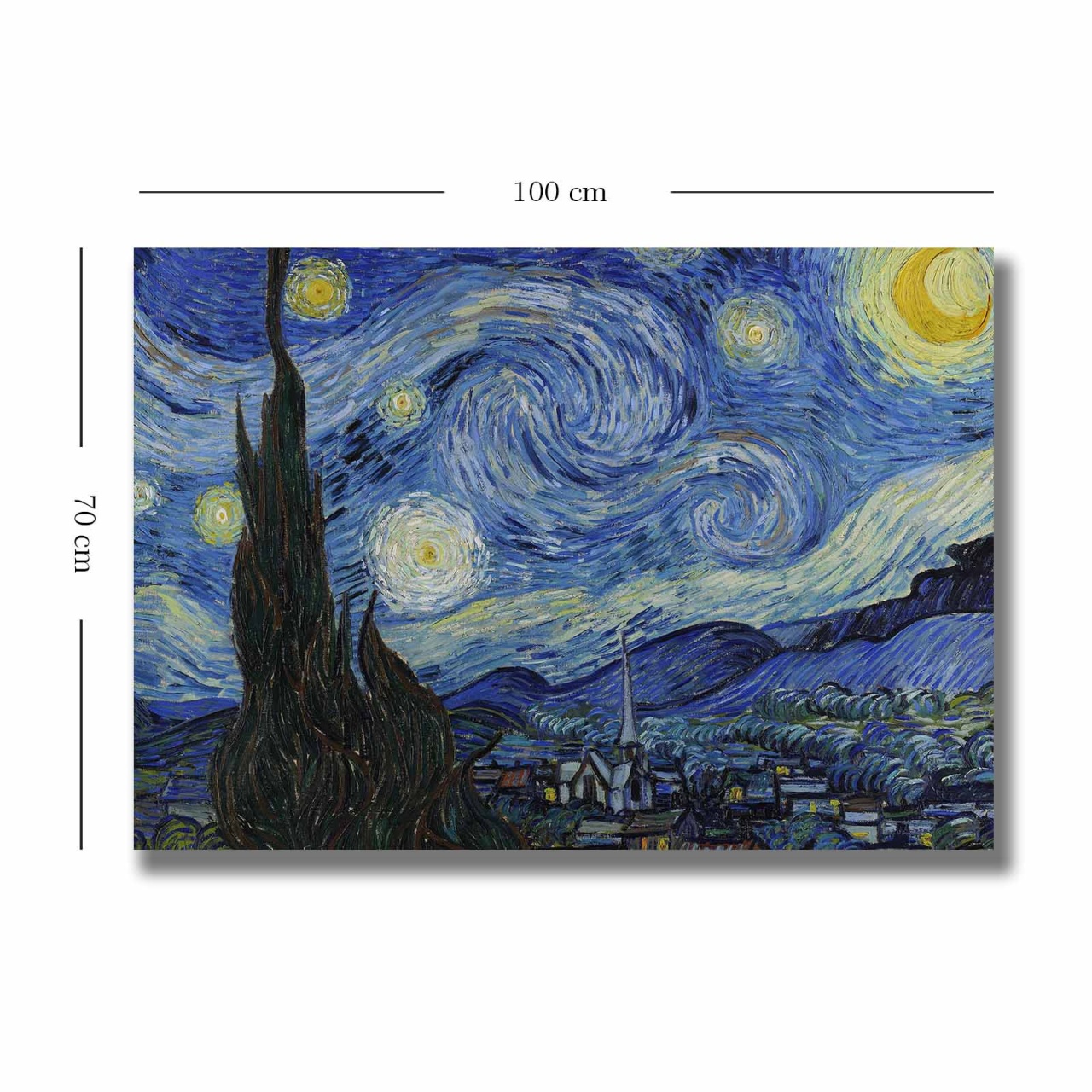 Tablou canvas VANGOGH074 Multicolor 70x100 cm