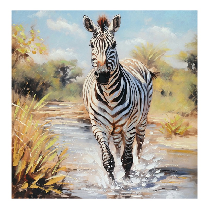 Tablou canvas Zebrero, Pako World, 100x3x100 cm