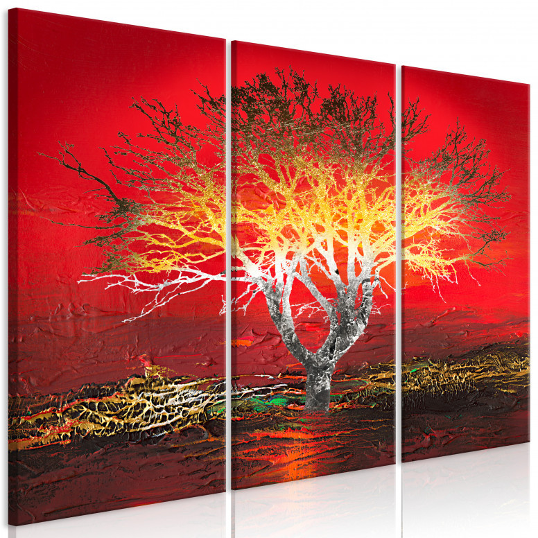 Tablou - Fiery Sky (3 Parts) 120x80 cm