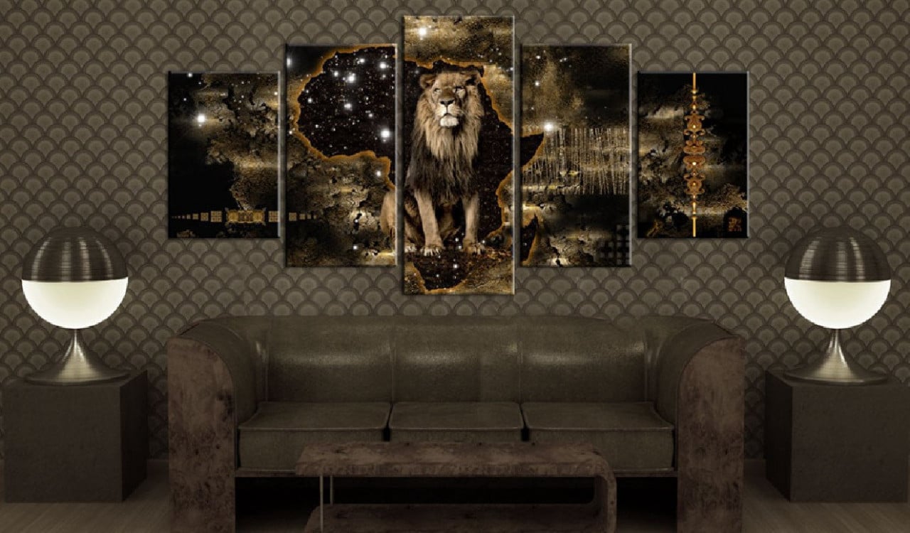 Tablou - Golden Lion 100x50 cm - 1 | YEO