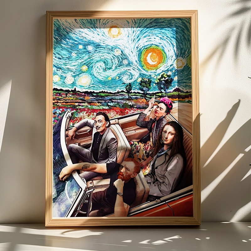 Tablou Heavento Multicolor 33x1.5x48 cm