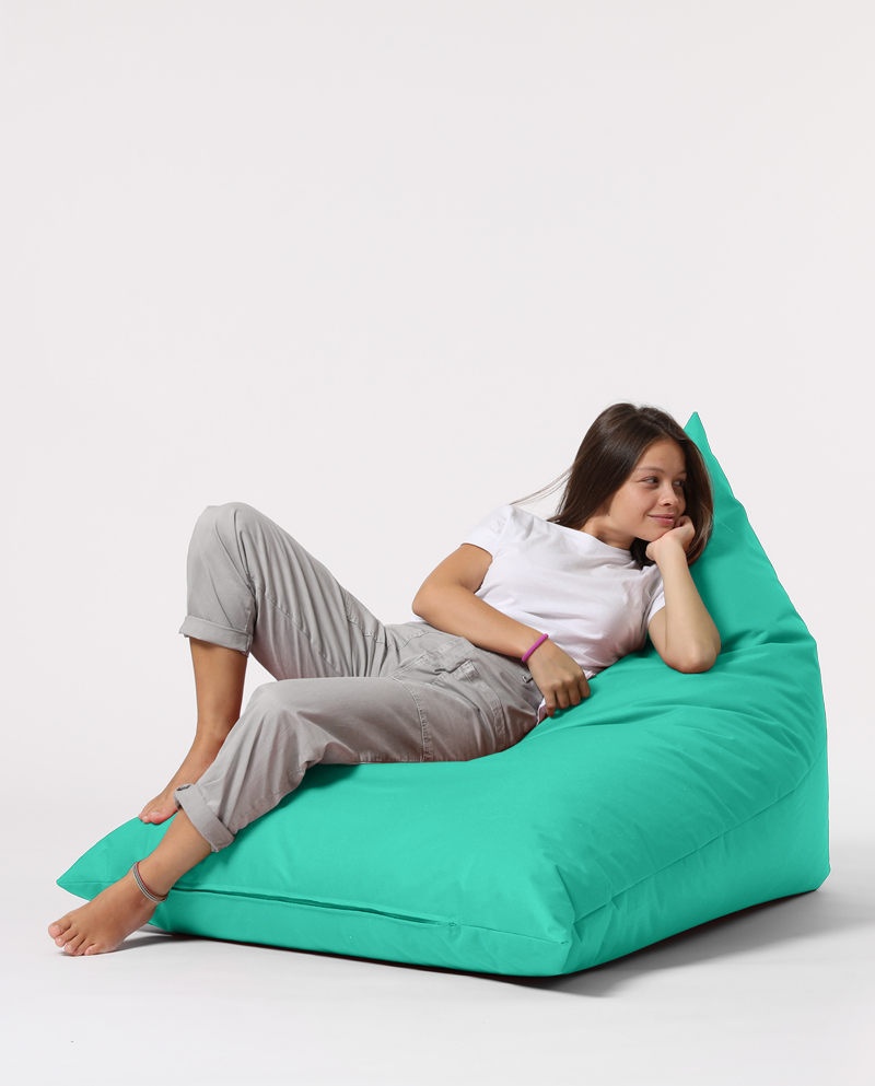 Taburet puf beanbag de gradina Pyramid Turcoaz - 1 | YEO