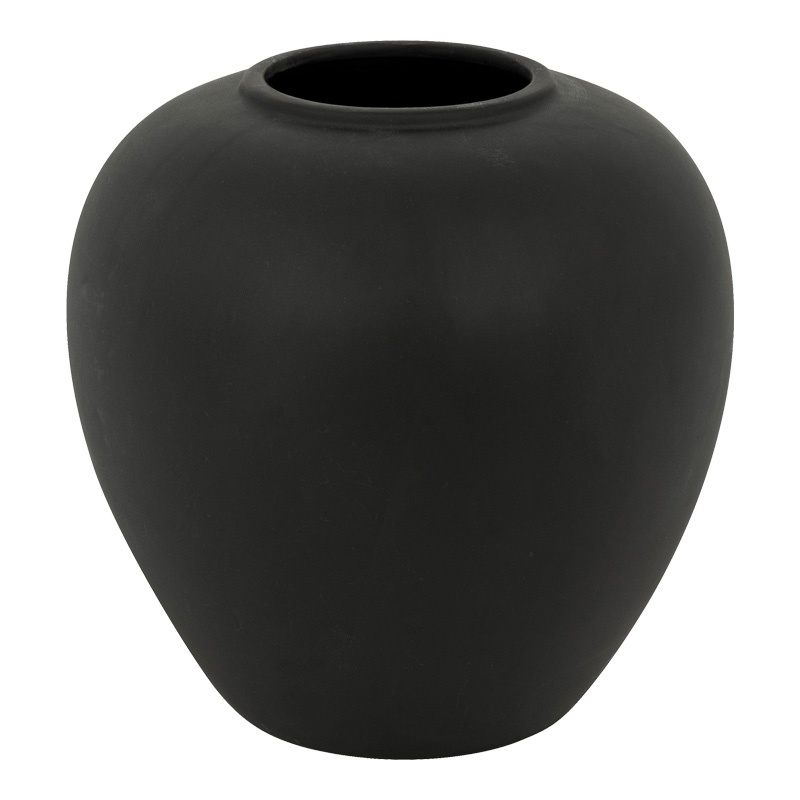 Vaza ceramica Derbe, Pako World, Negru, 22x22x24 cm