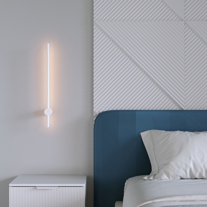 Aplica LED Eftenbo Alb 8x8x80 cm - 1 | YEO