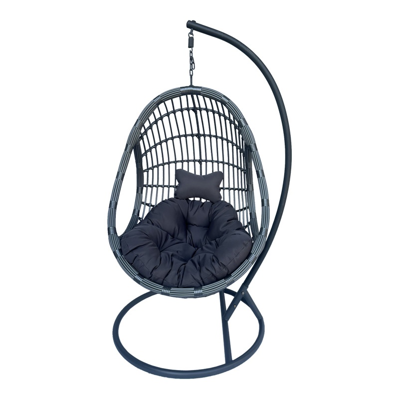 Balansoar Cungo, Pako World, Ratan, Gri, 125x105x195 cm - 2 | YEO