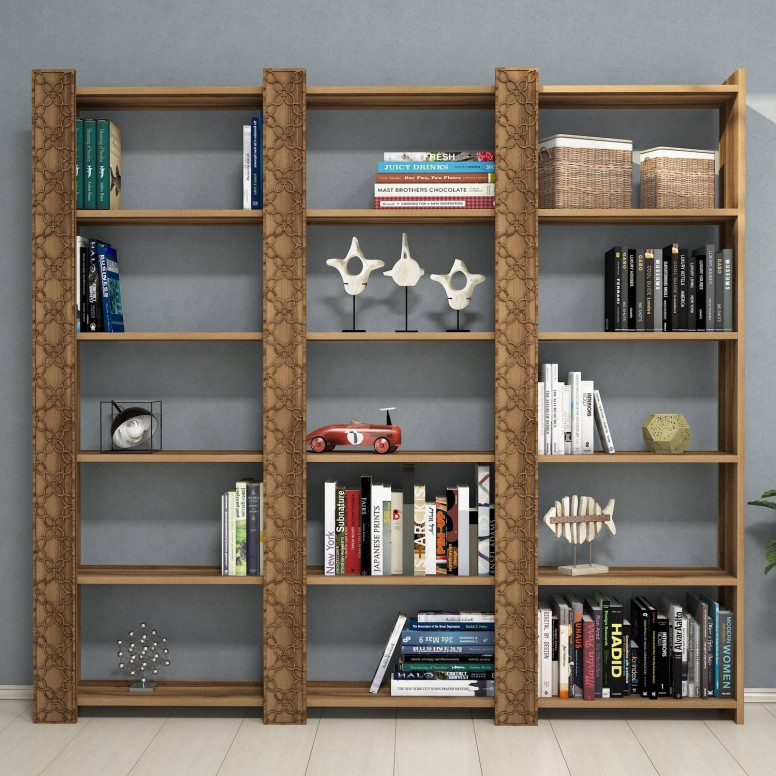 Biblioteca City 3 - Walnut, Walnut - 1 | YEO