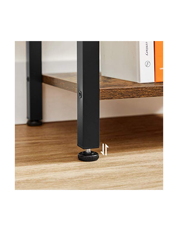 Biblioteca cu 6 rafturi, Vasagle, 30 x 40 x 187.5 cm, LLS101B01, Maro Rustic