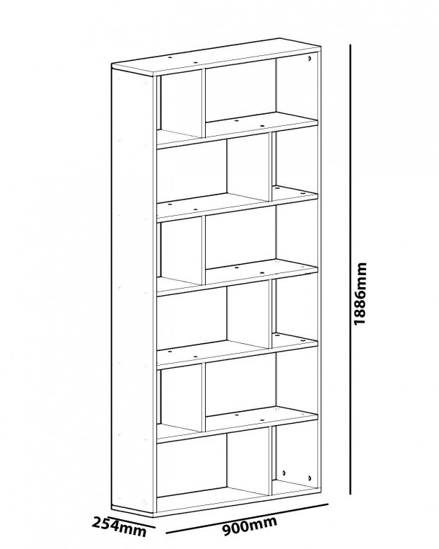 Biblioteca Form Alb - 2 | YEO