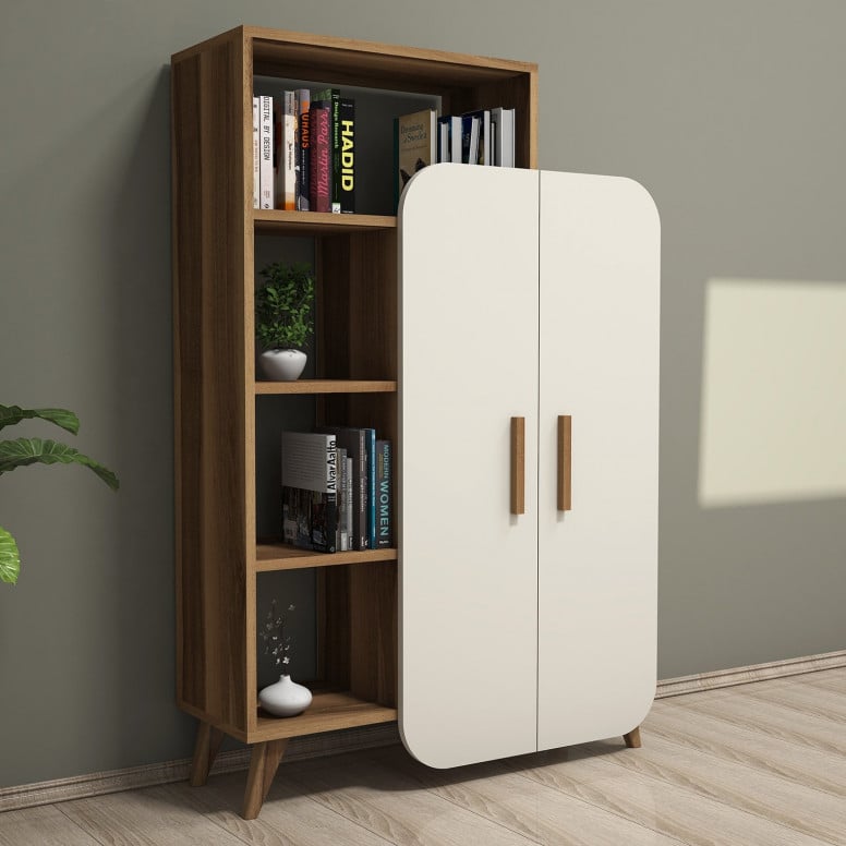 Biblioteca Form Walnut-Cream