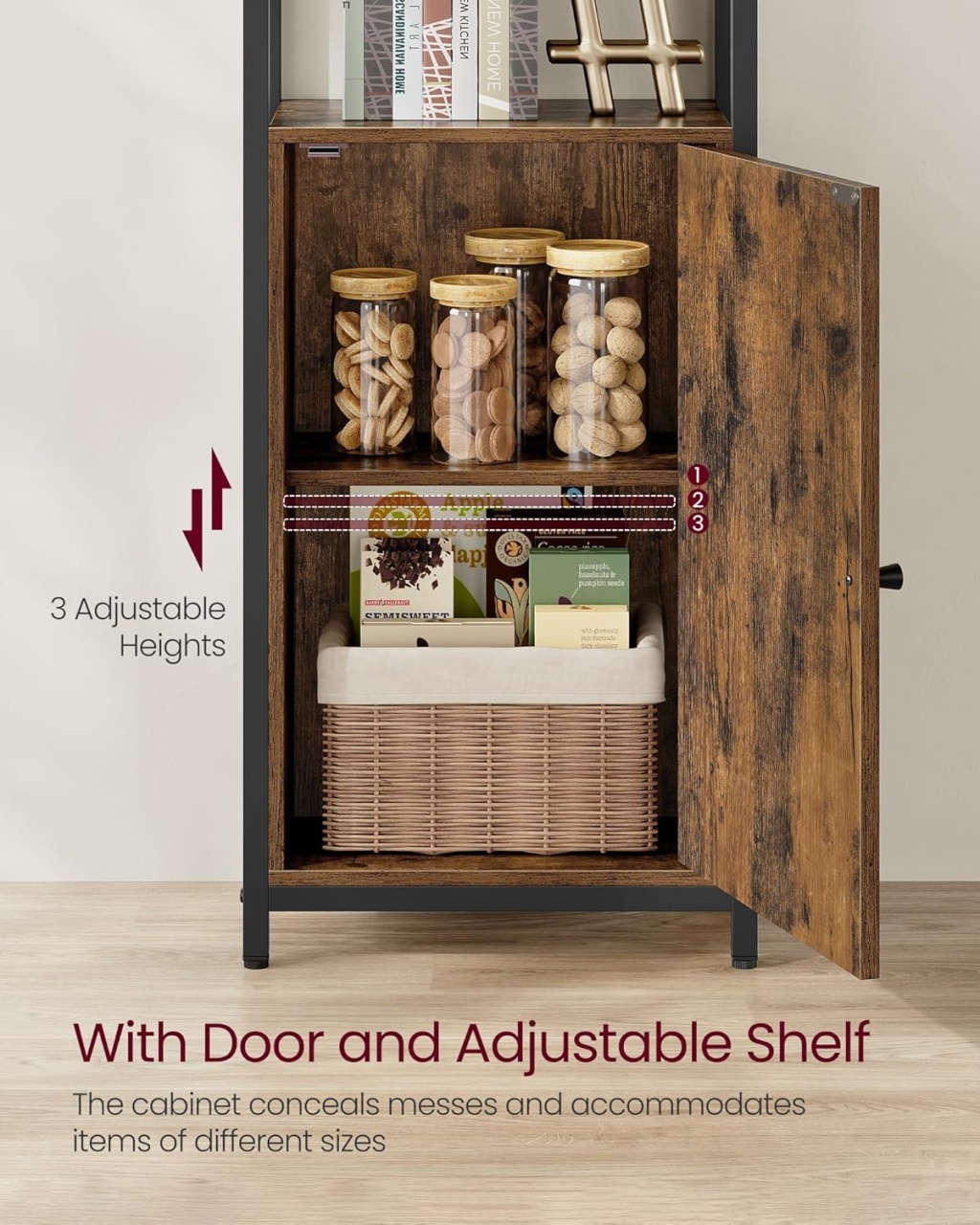 Biblioteca Maro Vasagle 40x24x159.5 cm - 4 | YEO