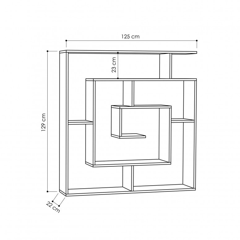 Biblioteca Maze - Antracit - 3 | YEO